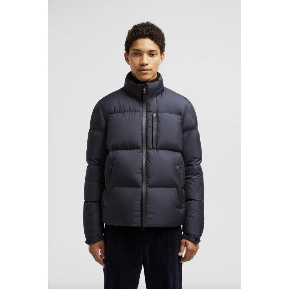 Moncler Korte Donsjas Blue Heren