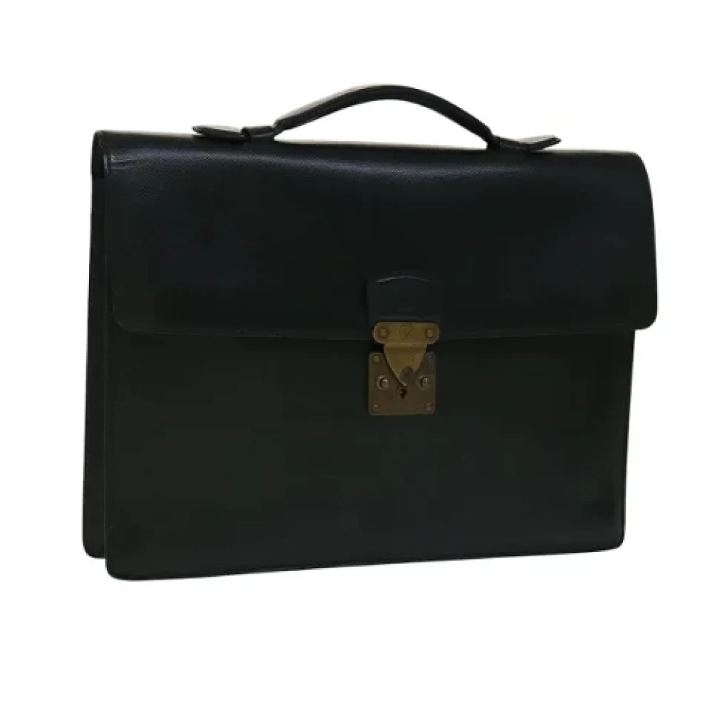 Louis Vuitton Vintage Pre-owned Leather briefcases Green Dames