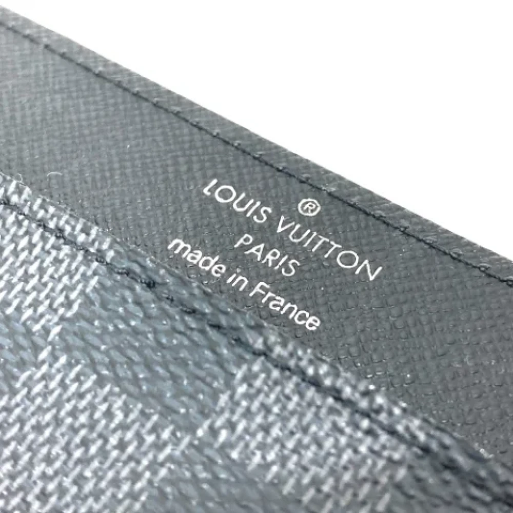 Louis Vuitton Vintage Pre-owned Fabric wallets Black Heren