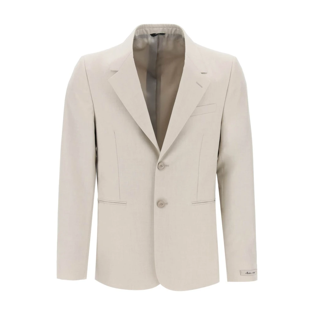 Fendi Men's Beige Stylish Outerwear For All Seasons