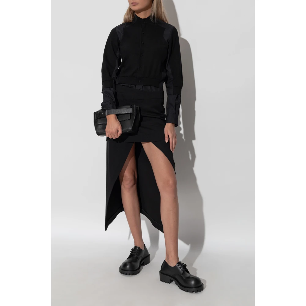Comme des Garçons Shirt met cardigan motief Black Dames