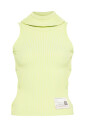 gele-gebreide-vest