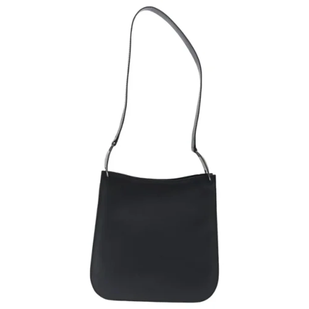 Salvatore Ferragamo Pre-owned Leather shoulder-bags Black Dames