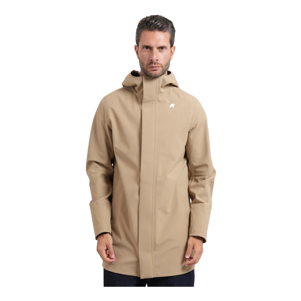 K-Way Uomo Beige Cappotti, Xl, New,