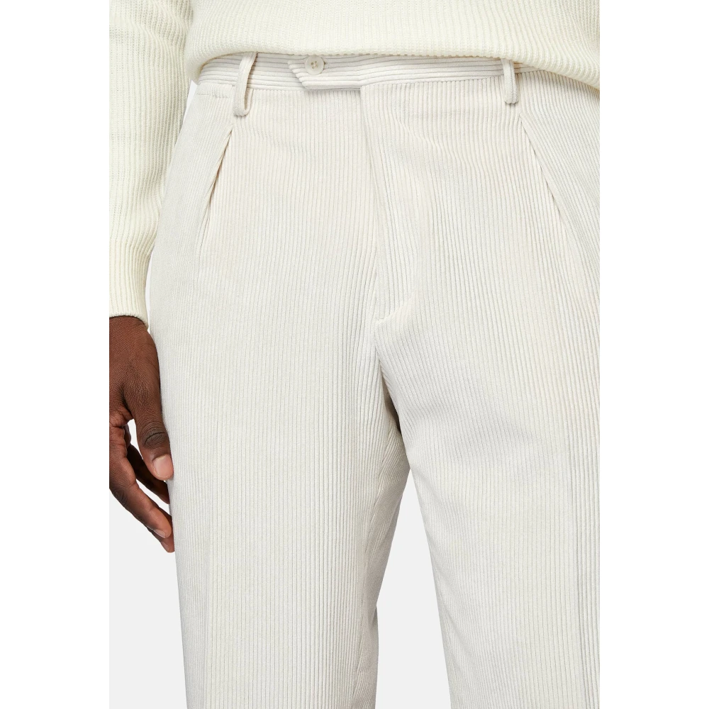 Boggi Milano Fluwelen Broek Brown Heren