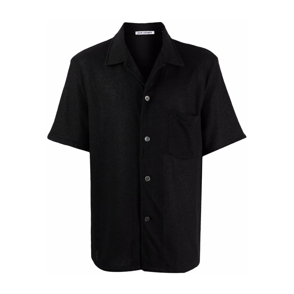 Our Legacy Korte Mouw Box Shirt Black Heren