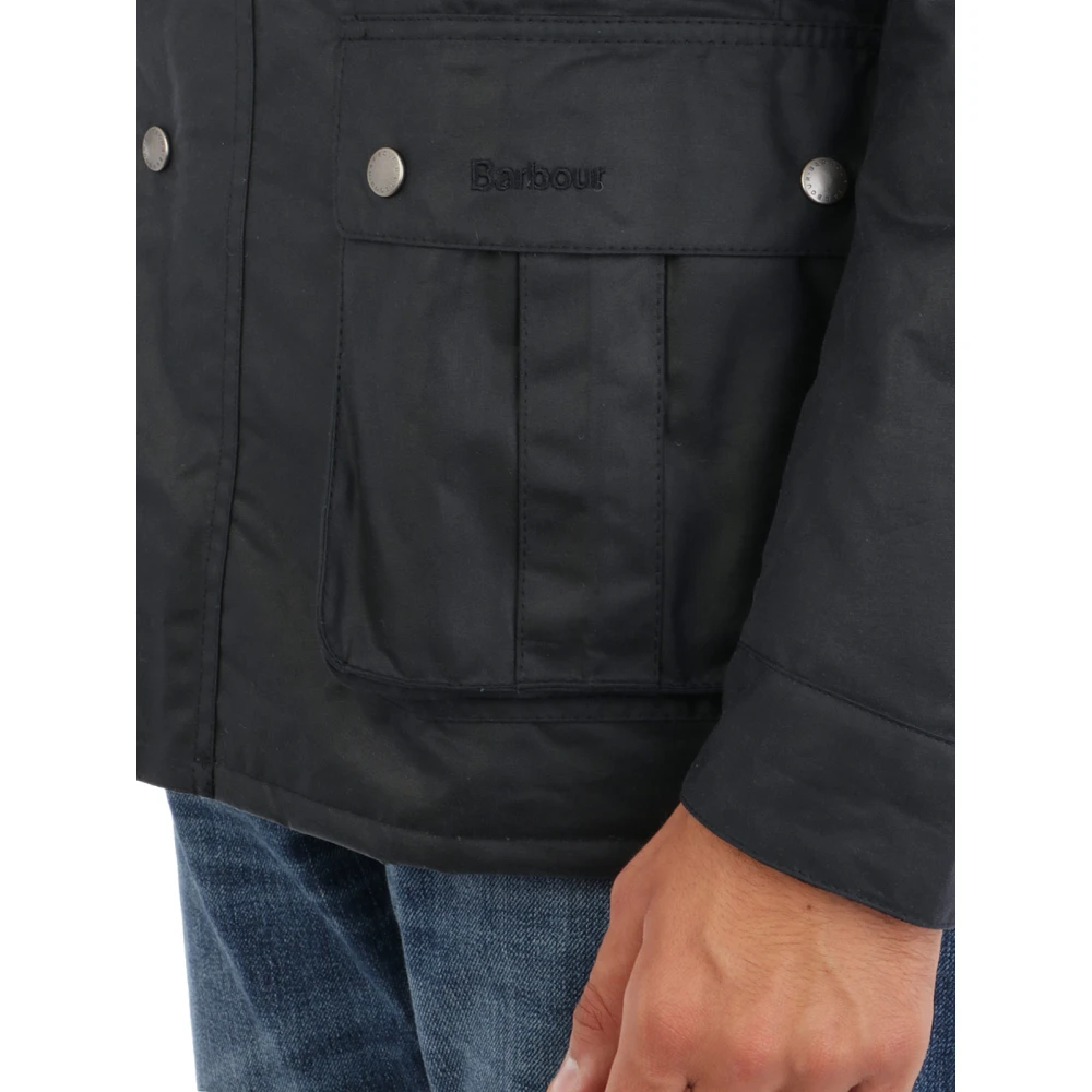 Barbour Duke Waxjas Klassieke Stijl Black Heren