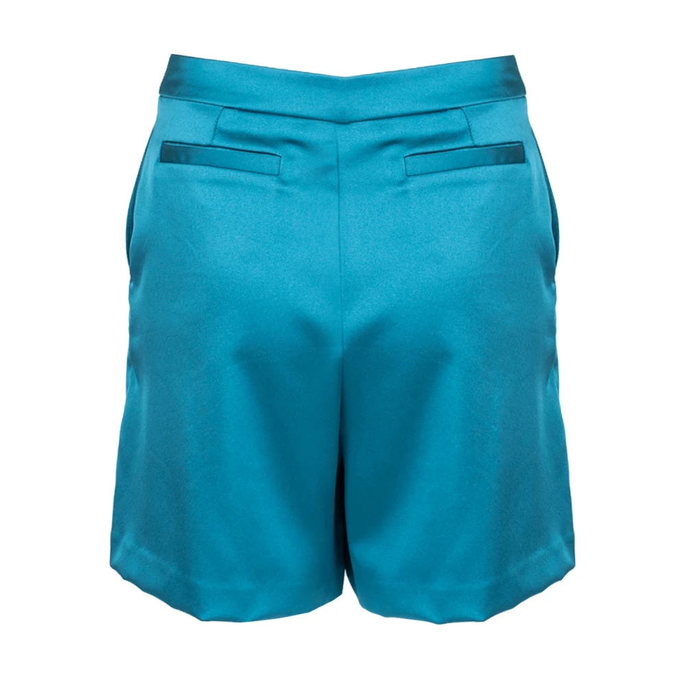 Liu Jo Elegant High-Waisted Shorts Blue Dames