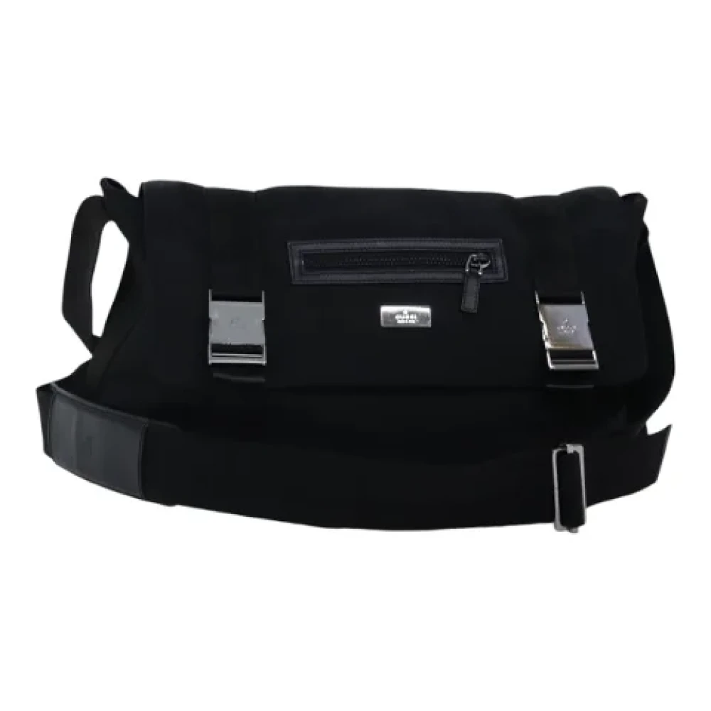 Gucci Vintage Pre-owned Leather shoulder-bags Black Dames