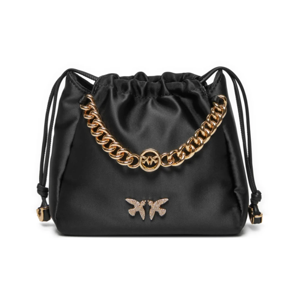 pinko Zwarte Atalanta Tassen Black Dames
