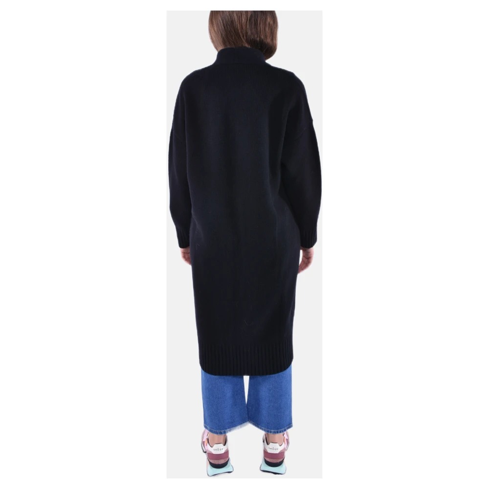 Kangra Zwarte gebreide cardigan voor vrouwen Black Dames