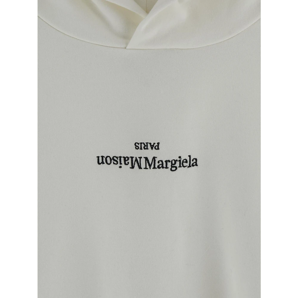 Maison Margiela Logo Hoodie White Heren