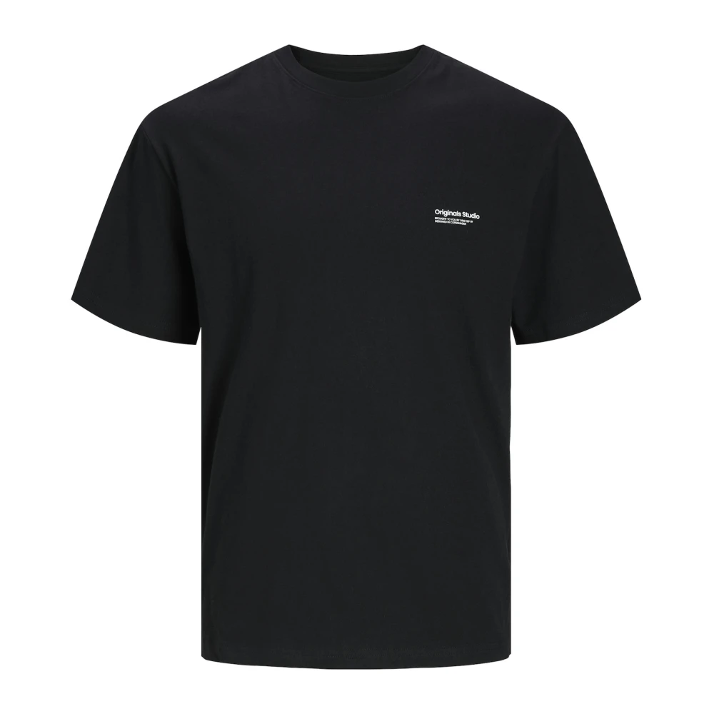 JACK & JONES ORIGINALS oversized T-shirt JORVESTERBRO B met backprint zwart