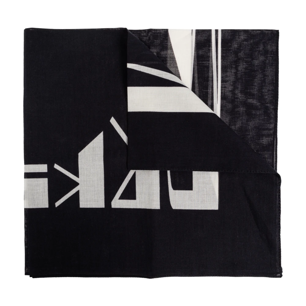 Rick Owens Bandana met logo Black Heren