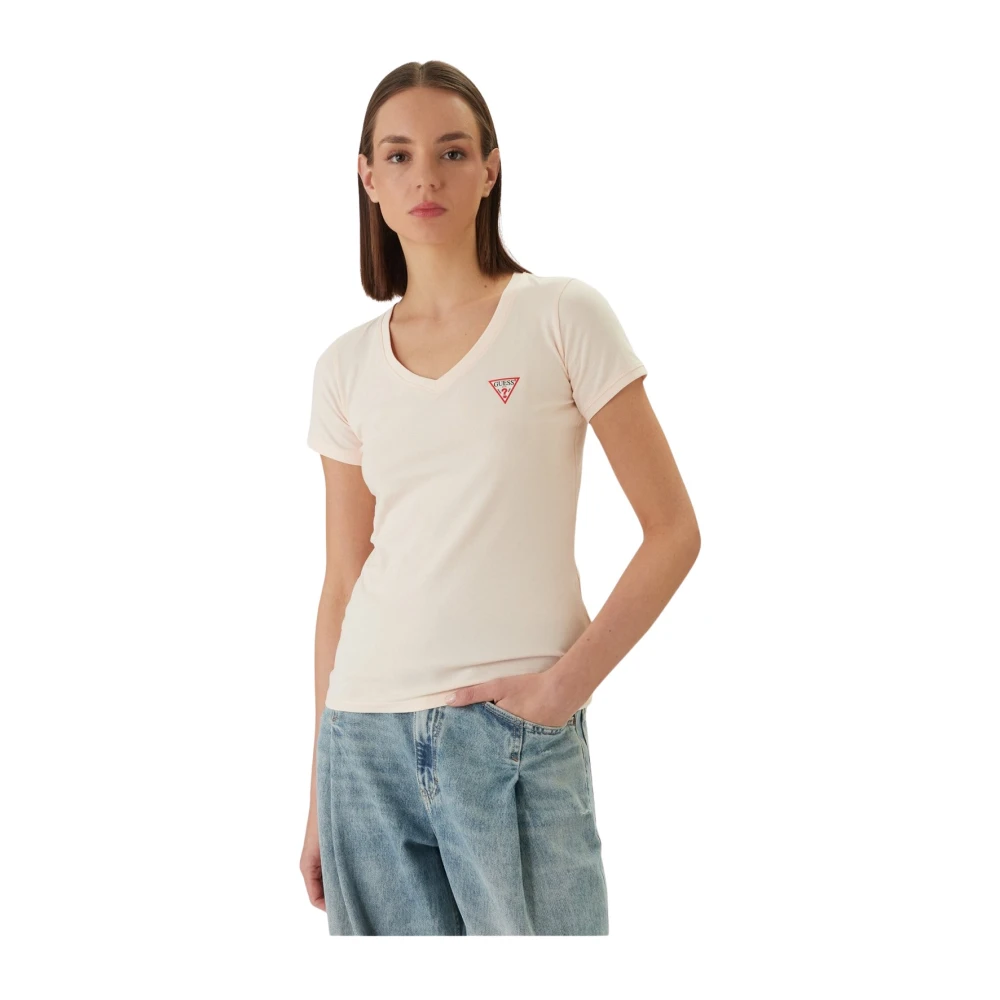 Guess Beige T-Shirt Triangle - Bild 2