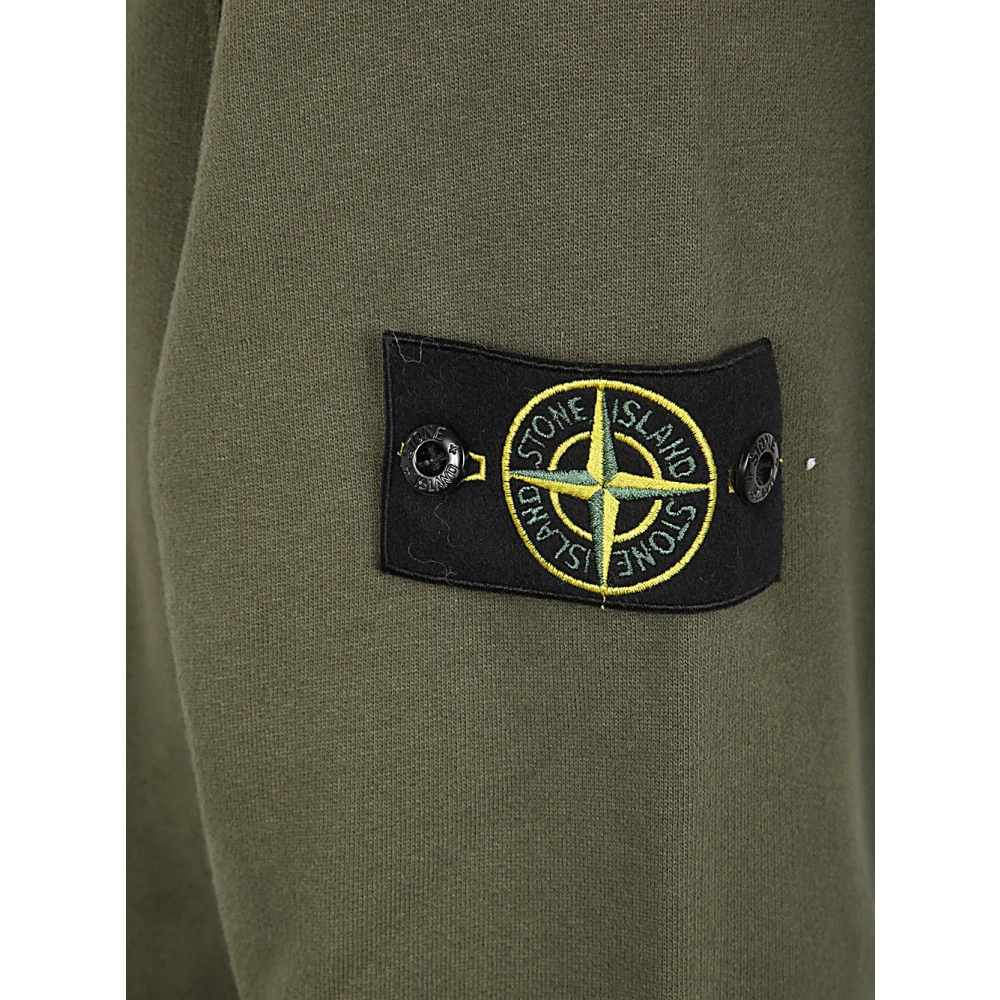Stone Island Musk Round Neck Hoodie Green Heren