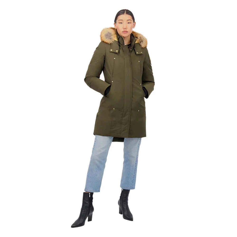 Moose Knuckles Goudversierde Stirling Parka Green Dames