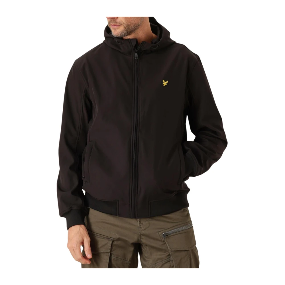 LYLE & SCOTT Heren Jassen Mesh Back Softshell Jacket Zwart