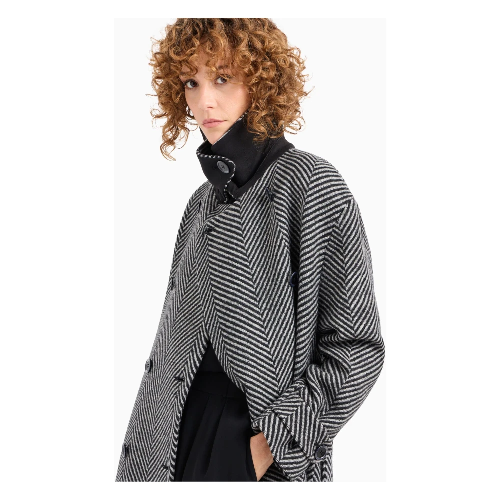 Emporio Armani Grijze Jas in Tas Gray Dames