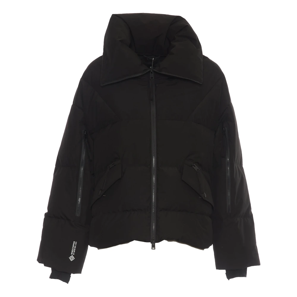 Woolrich Zwarte GTX Donsjas Windstopper Aw24 Black Dames