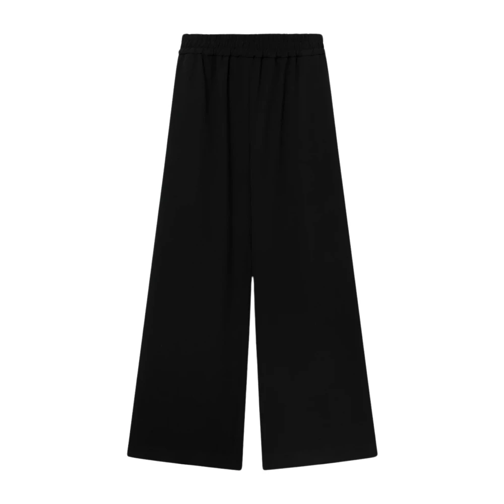 Mark Kenly Domino Tan Wide Trousers Black Dames