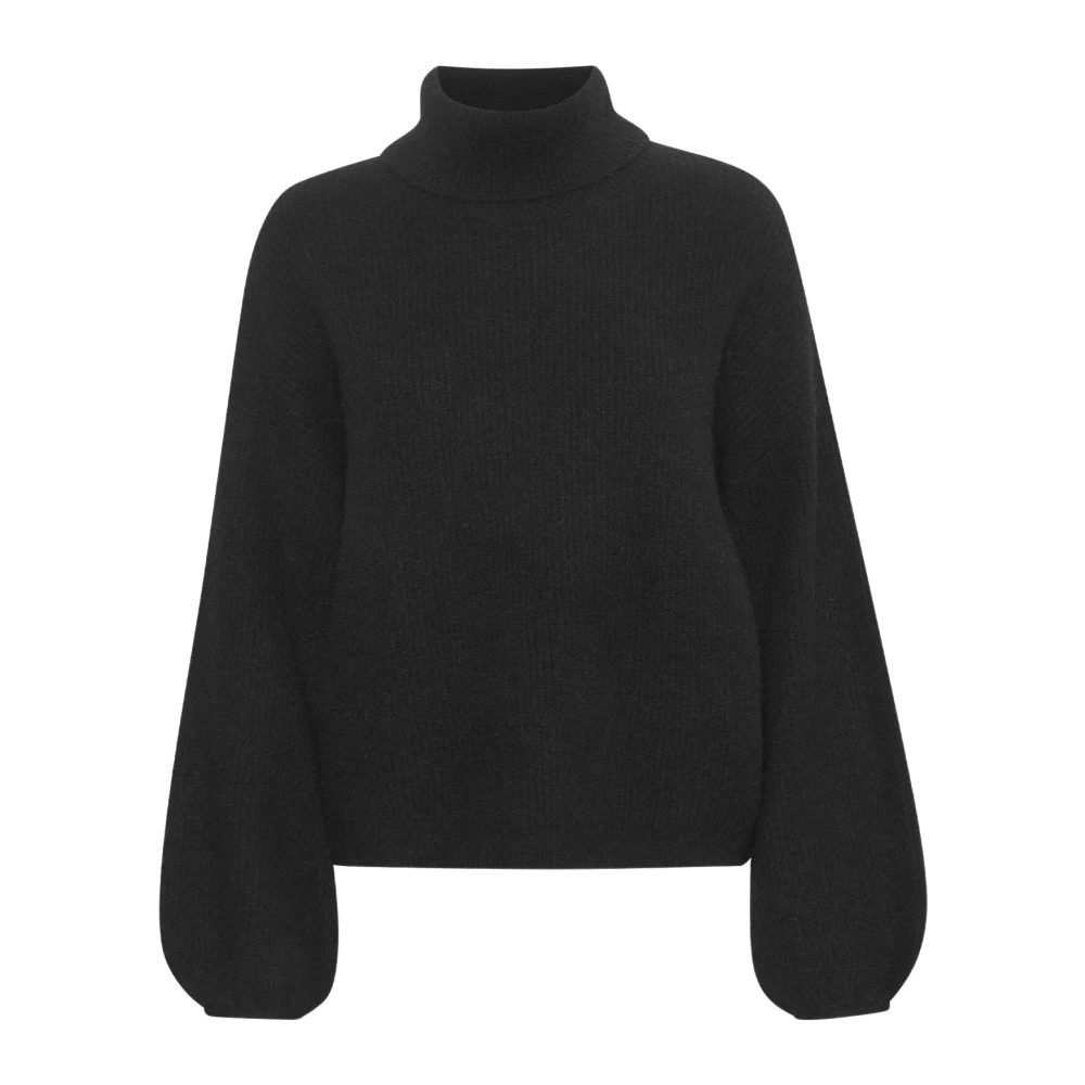 Gestuz Lyxig Alphagz Rollneck Tröja Black, Dam