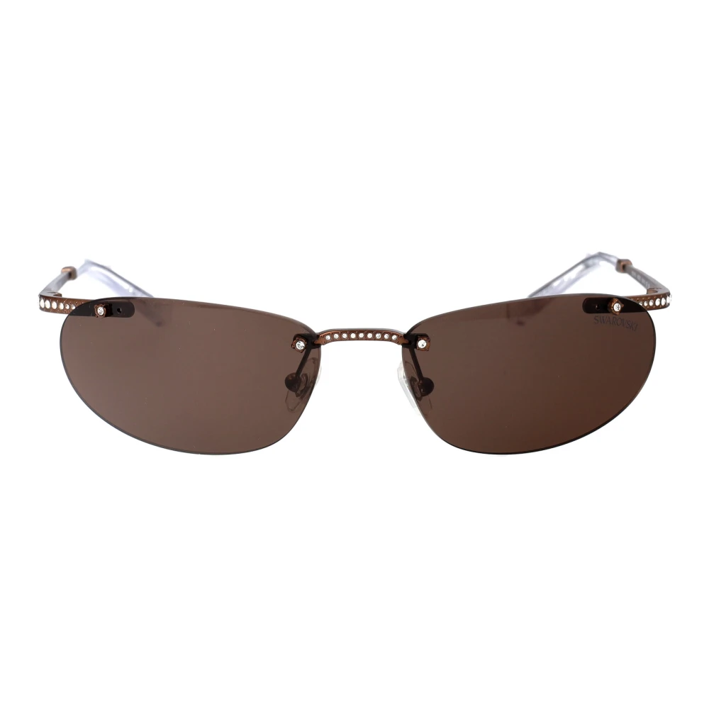 Swarovski Women's Brown Sunglasses, 59 Mm, Stylish Sunglasses For Fashionable Look