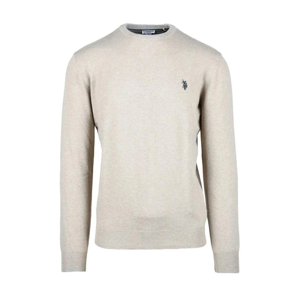 U.s. Polo Assn. Kasjmier Wolmix Beige T-Shirt Beige Heren