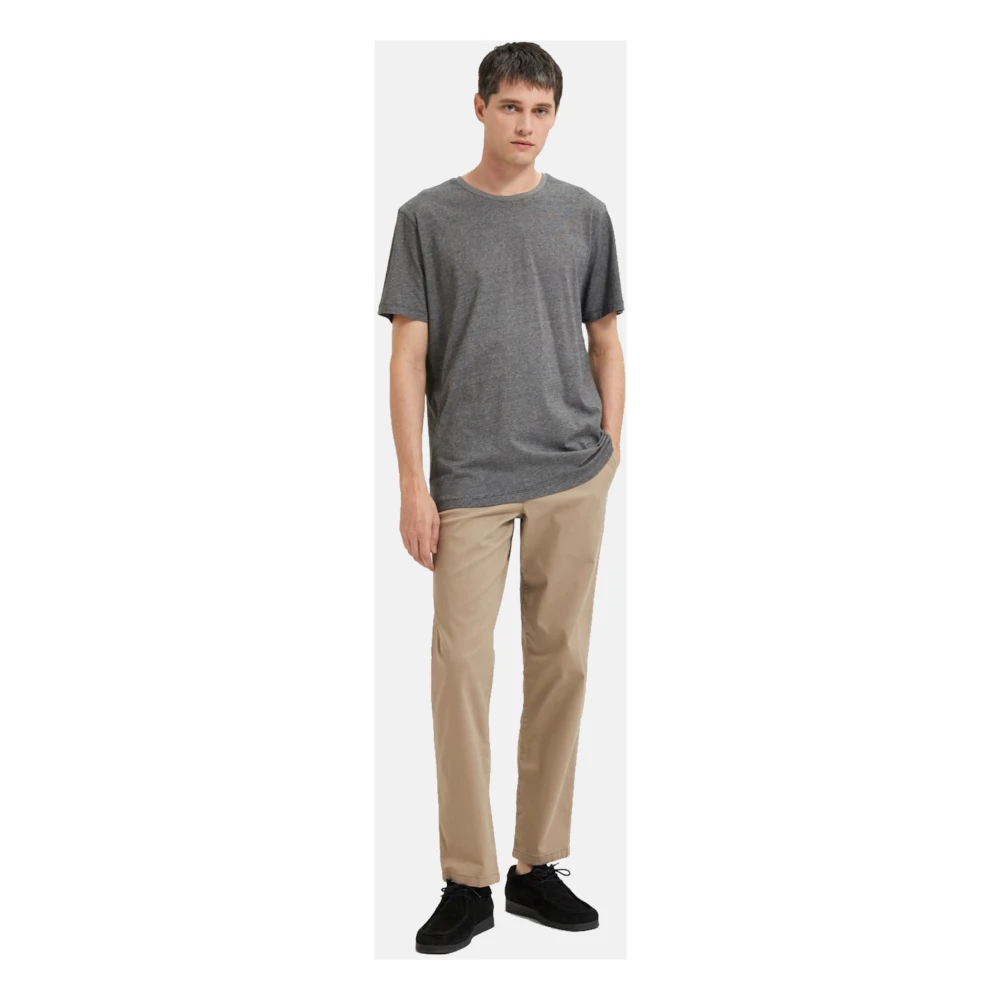 Selected Homme T-Shirts Gray Heren