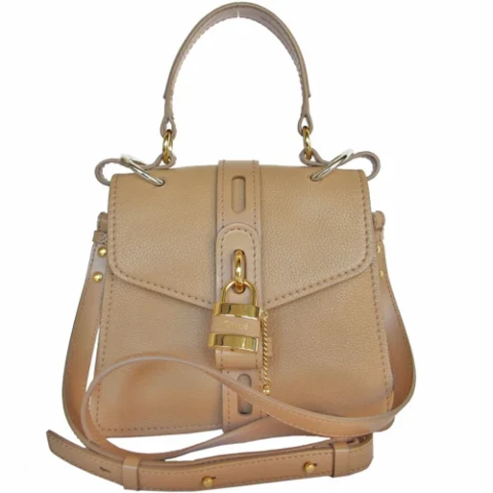 Chloé Pre-owned Leather handbags Beige Dames