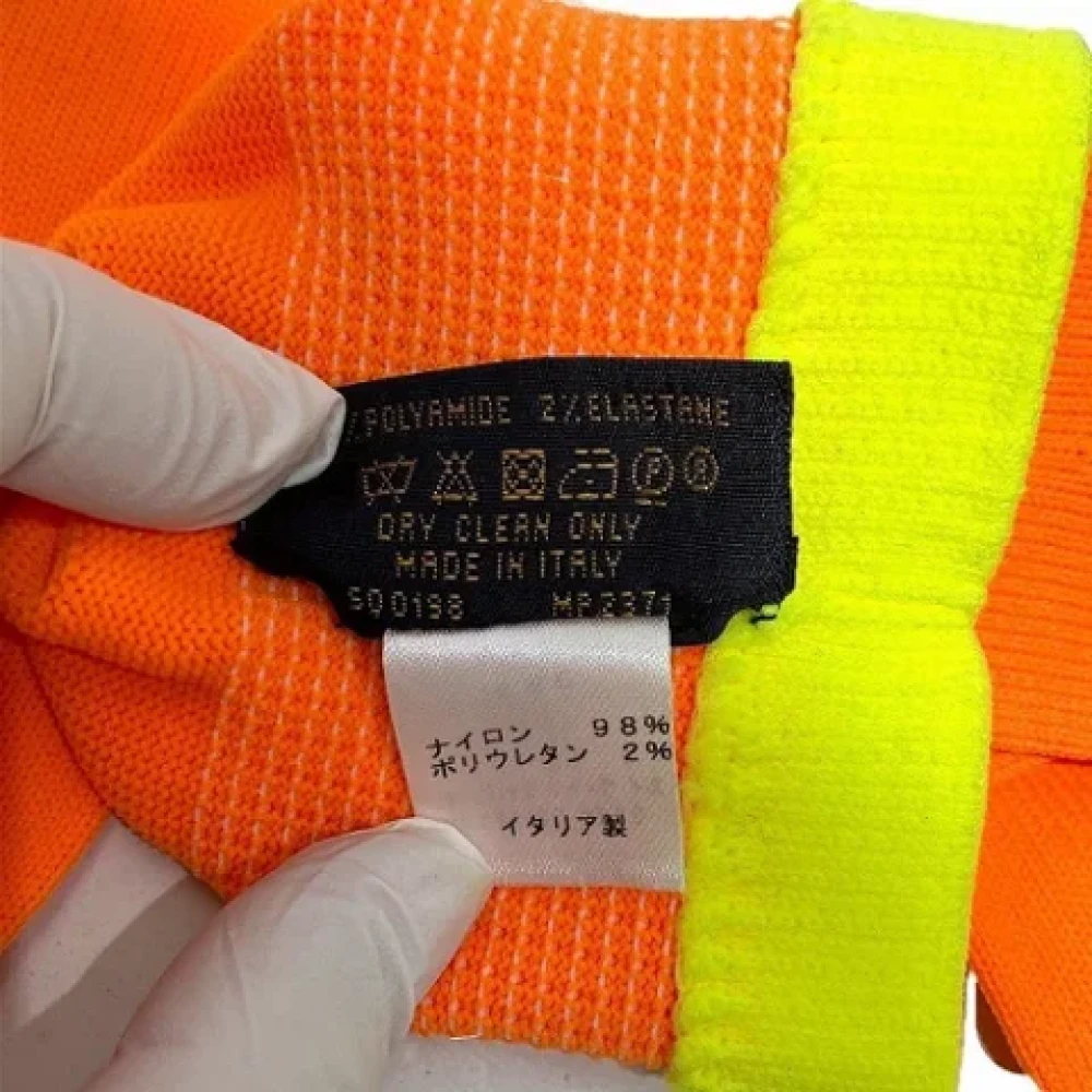 Louis Vuitton Vintage Pre-owned Nylon gloves Orange Heren