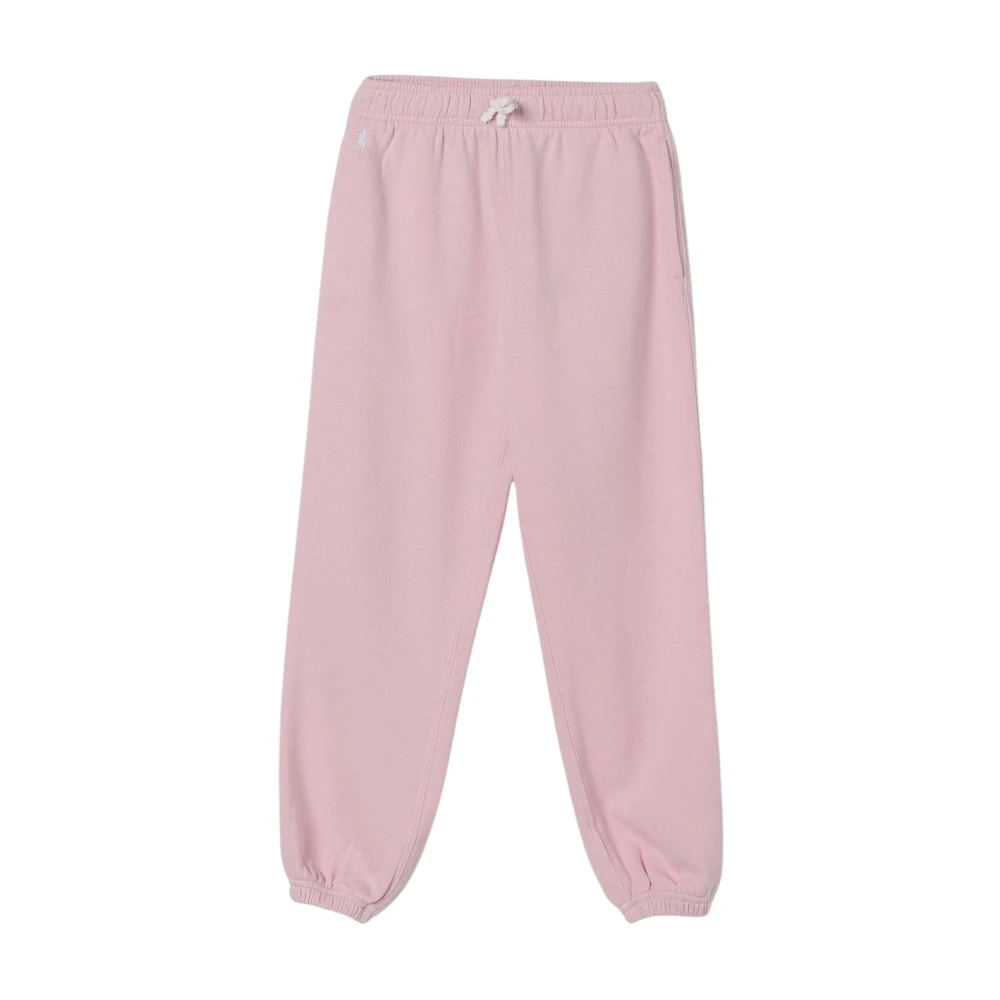 Polo Ralph Lauren Unisex Kids Pink Knit Fleece Trousers - Sweatpants - M - Kids