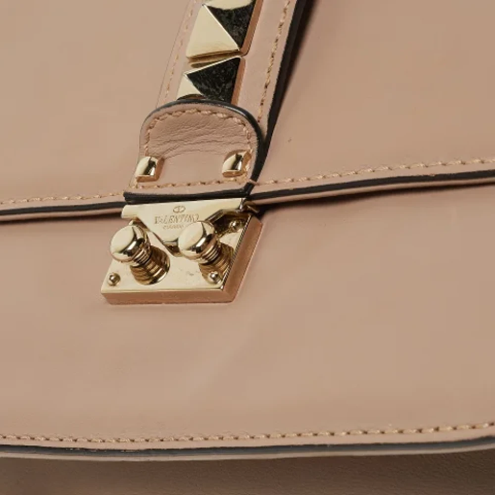 Valentino Vintage Pre-owned Leather shoulder-bags Pink Dames