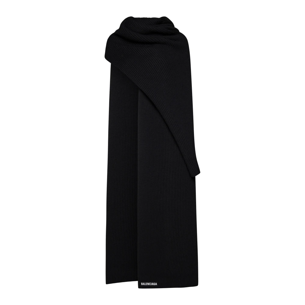 Balenciaga Zwart Deken Sjaal Black Dames