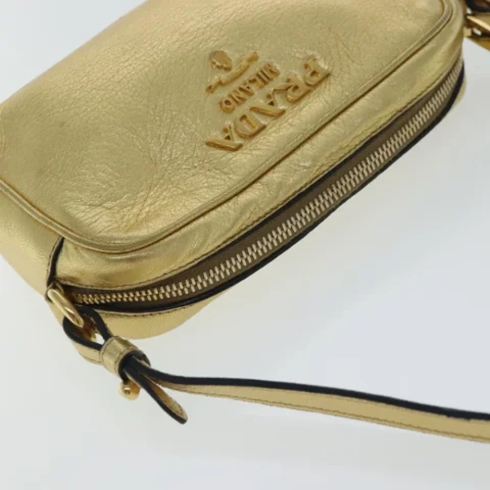 Prada Vintage Pre-owned Leather prada-bags Yellow Dames