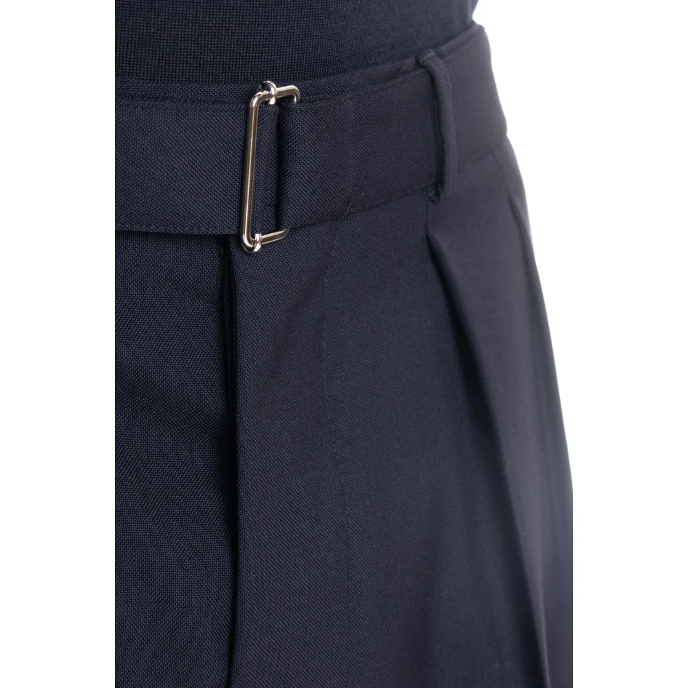 Officine Générale Blauwe Wollen Broek Pierre Model Blue Heren