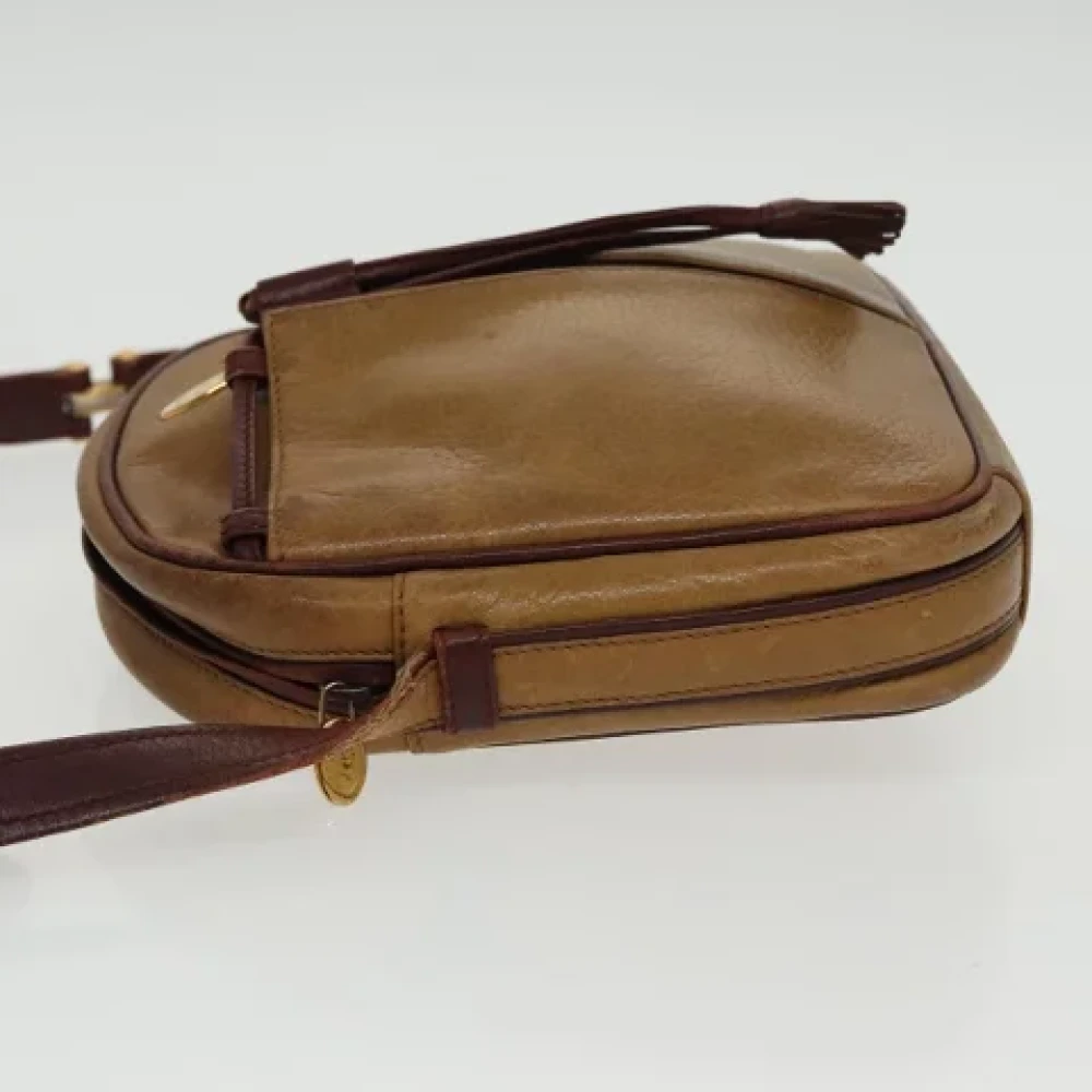 Cartier Vintage Pre-owned Leather shoulder-bags Yellow Dames