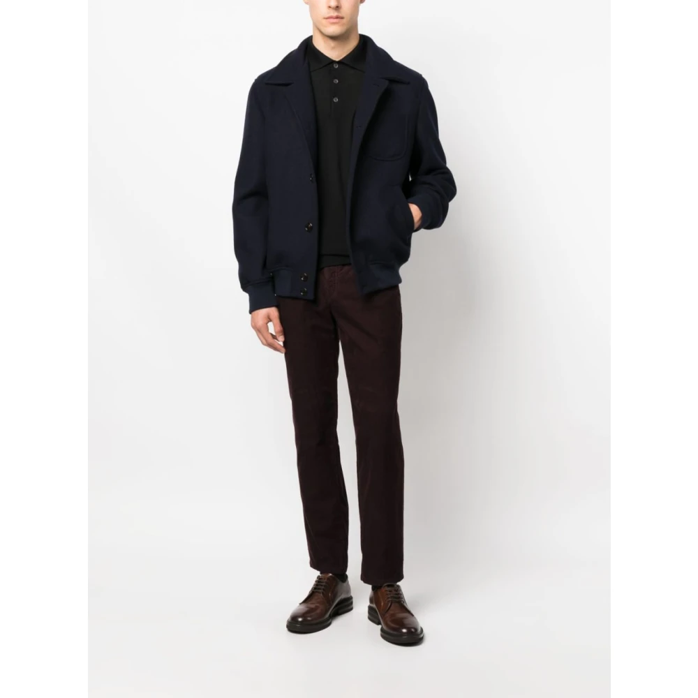BRUNELLO CUCINELLI Blauwe Outerwear Jas voor Mannen Blue Heren