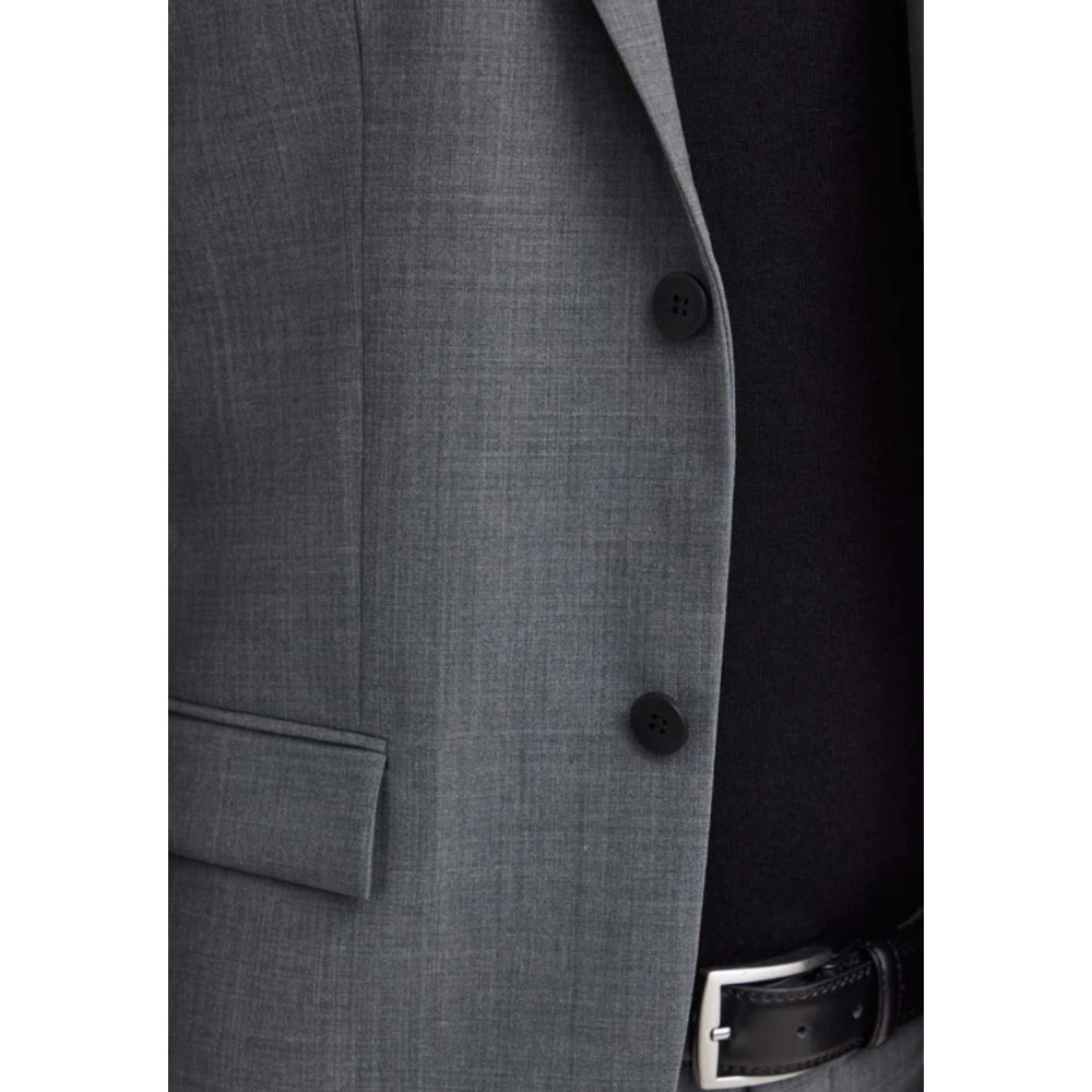 Calvin Klein Moderne Wolblend Blazer Gray Heren