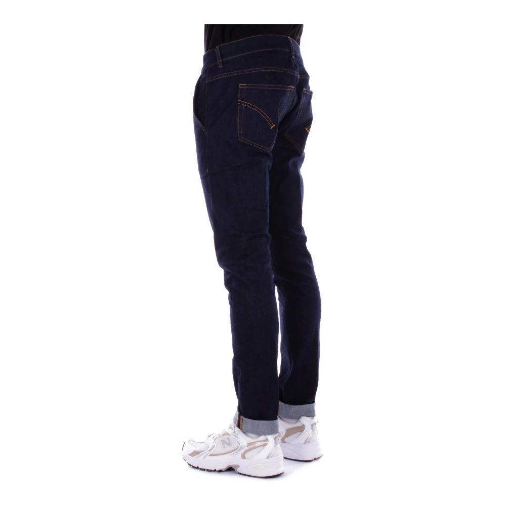 Dondup Denim Jeans met Logo Achterzak Blue Heren