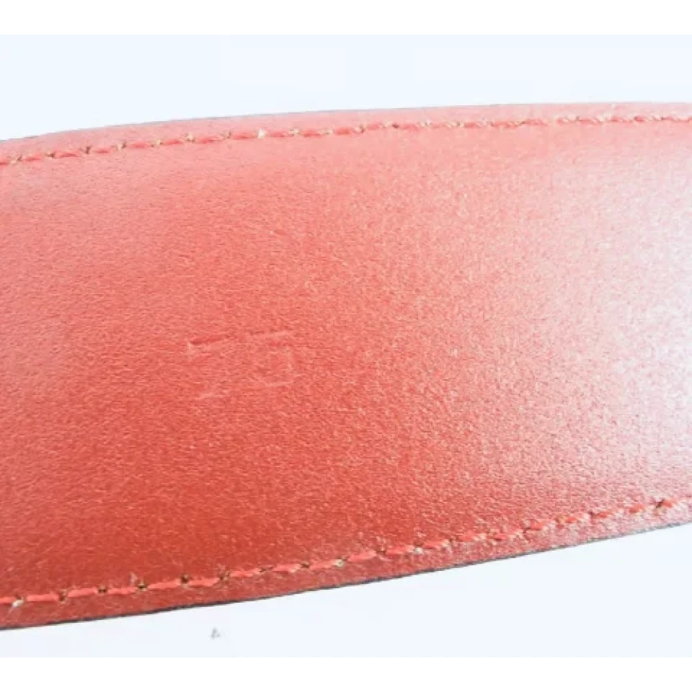 Celine Vintage Pre-owned Leather belts Red Dames