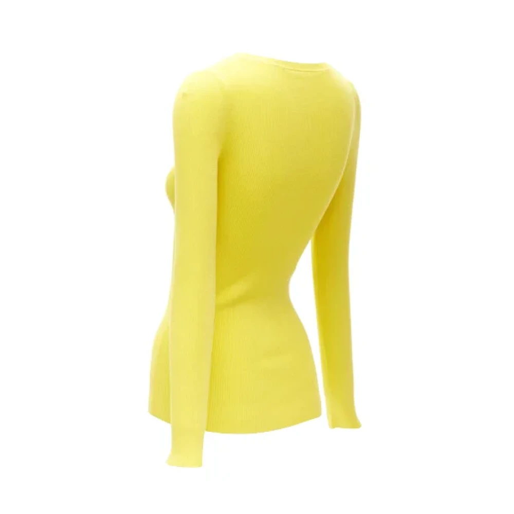 Louis Vuitton Vintage Pre-owned Fabric tops Yellow Dames