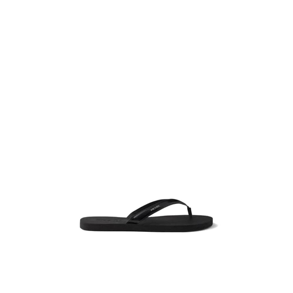 Prada Scarpe - Male - Flip Flops - Black - 10 Uk - Shoes