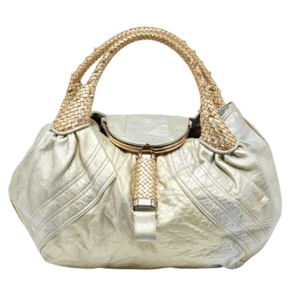 Fendi Vintage Pre-owned Leather handbags Yellow Dames