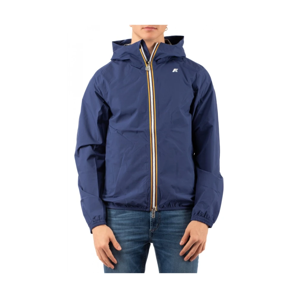 K-way Lichtgewicht Opvouwbare Jas Blue Heren