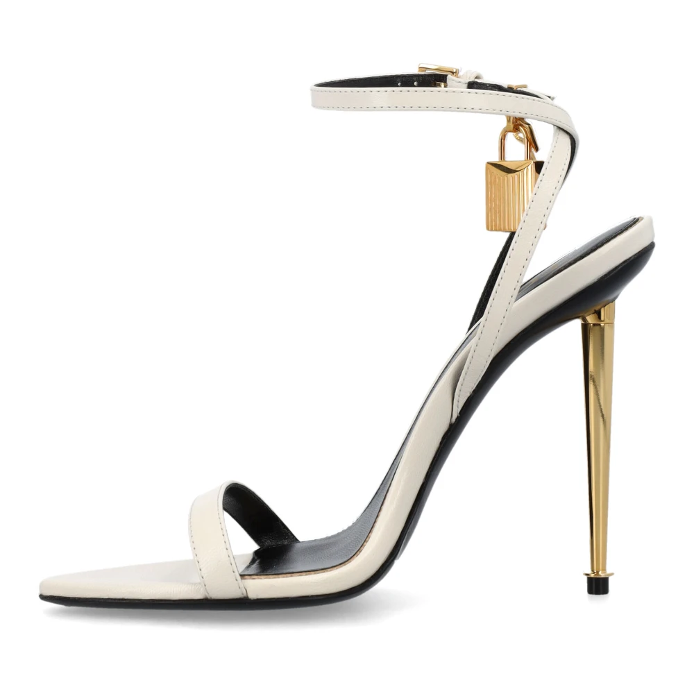 Tom Ford Hangslot Sandalen White Dames