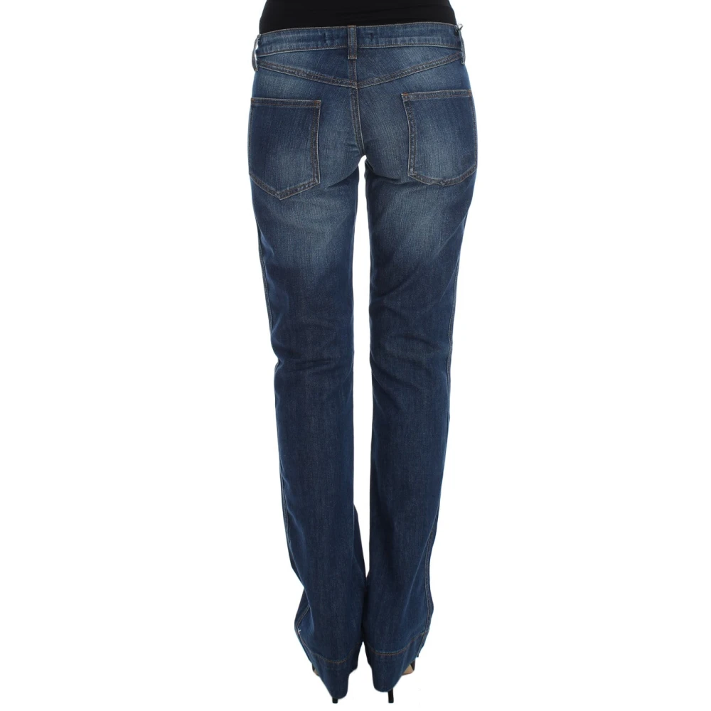 Roberto Cavalli Chic Boot Cut Blauwe Denim Jeans Blue Dames