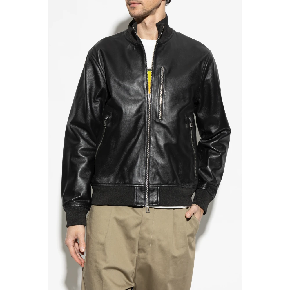 PS By Paul Smith Leren 'bomber' jack Black Heren