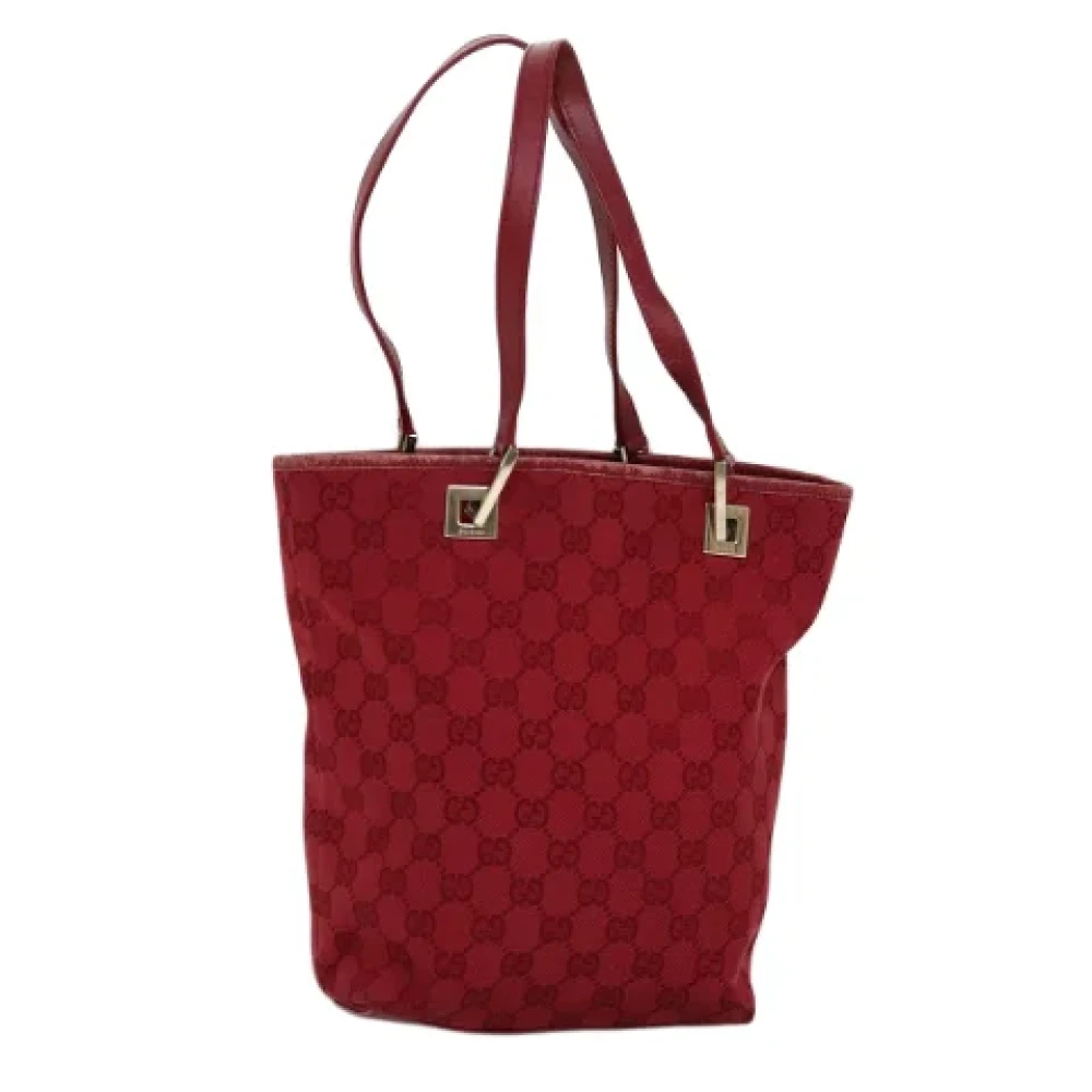 Gucci Vintage Pre-owned Canvas handbags Red Dames