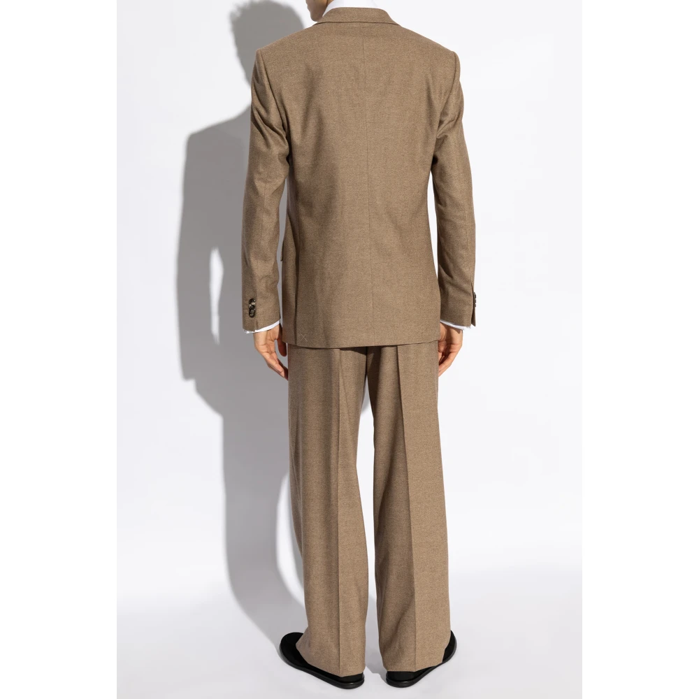 Giorgio Armani Wollen pak Brown Heren